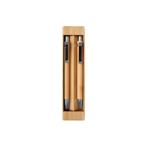SET DE BOLIGRAFO Y LÁPIZ MECÁNICO DE BAMBÚ "NAGANO DUO"