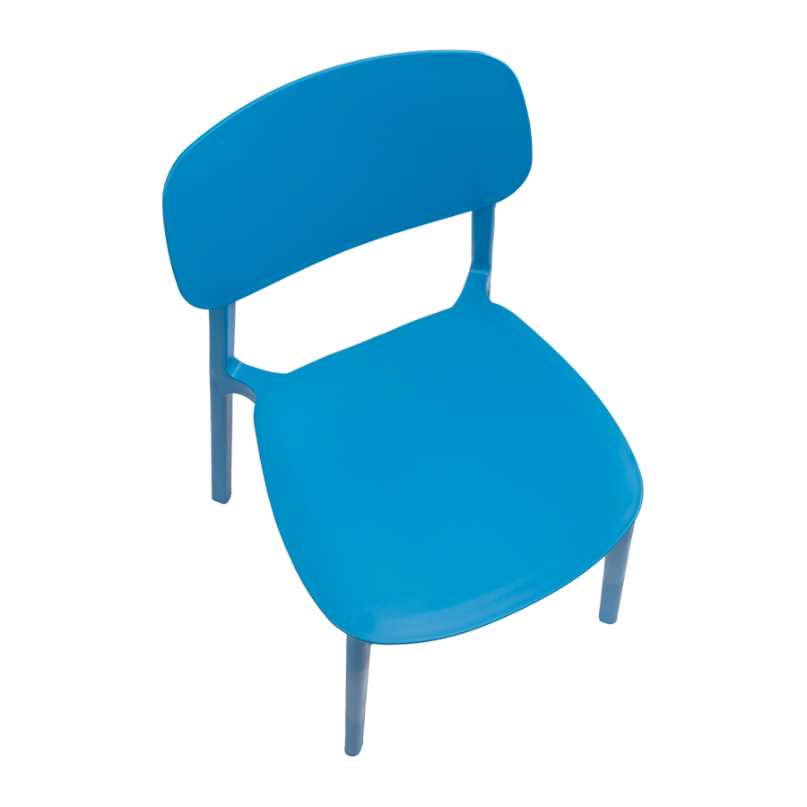 Silla apilable de plástico rígido 