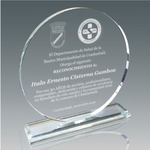 Galvano Cristal Circular